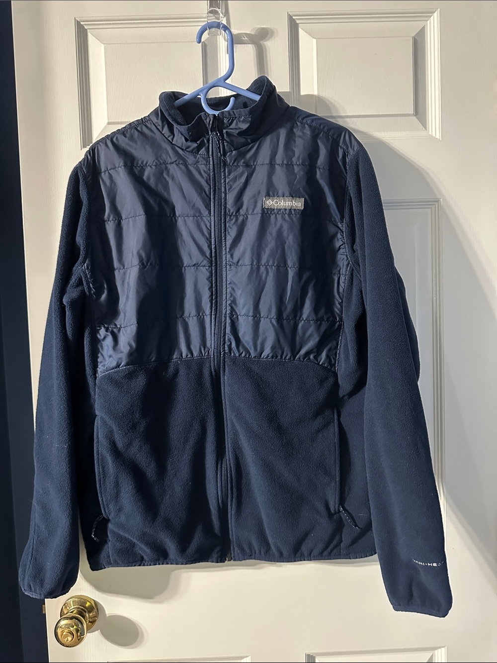 Columbia Navy Fleece Jacket size Large